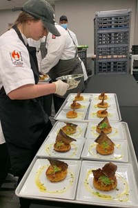 chef plating food at ACF Atlanta President's Gala