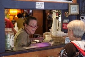 Owner Tina Dickson at Ingleside Village Pizza, a Macon institution since 1993