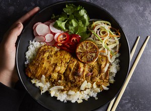 Shu’s ‘shiok chicken.' Photo courtesy Wagamama and Shu Han Lee.