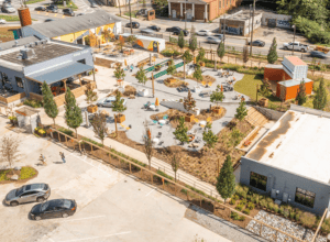 Aerial shot of Westside Motor Lounge.