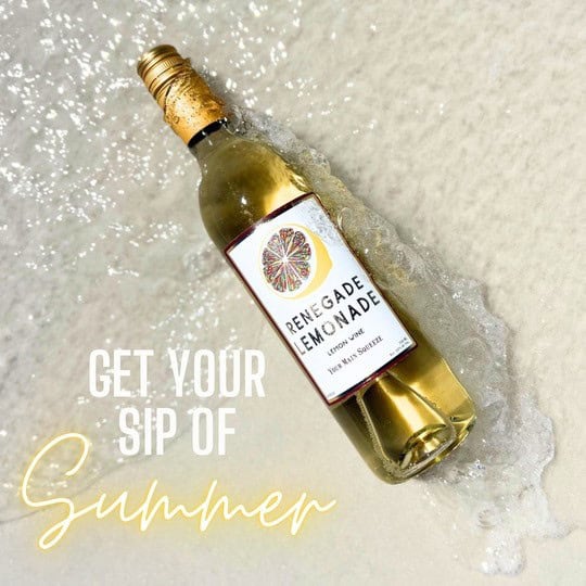renegade lemonade wine on the beach